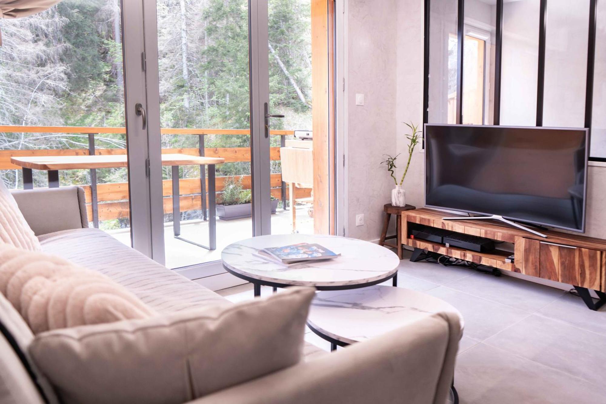 Studio Cabine Au Loup Blanc Avec Vue Mont Blanc Saint-Gervais-les-Bains Ngoại thất bức ảnh