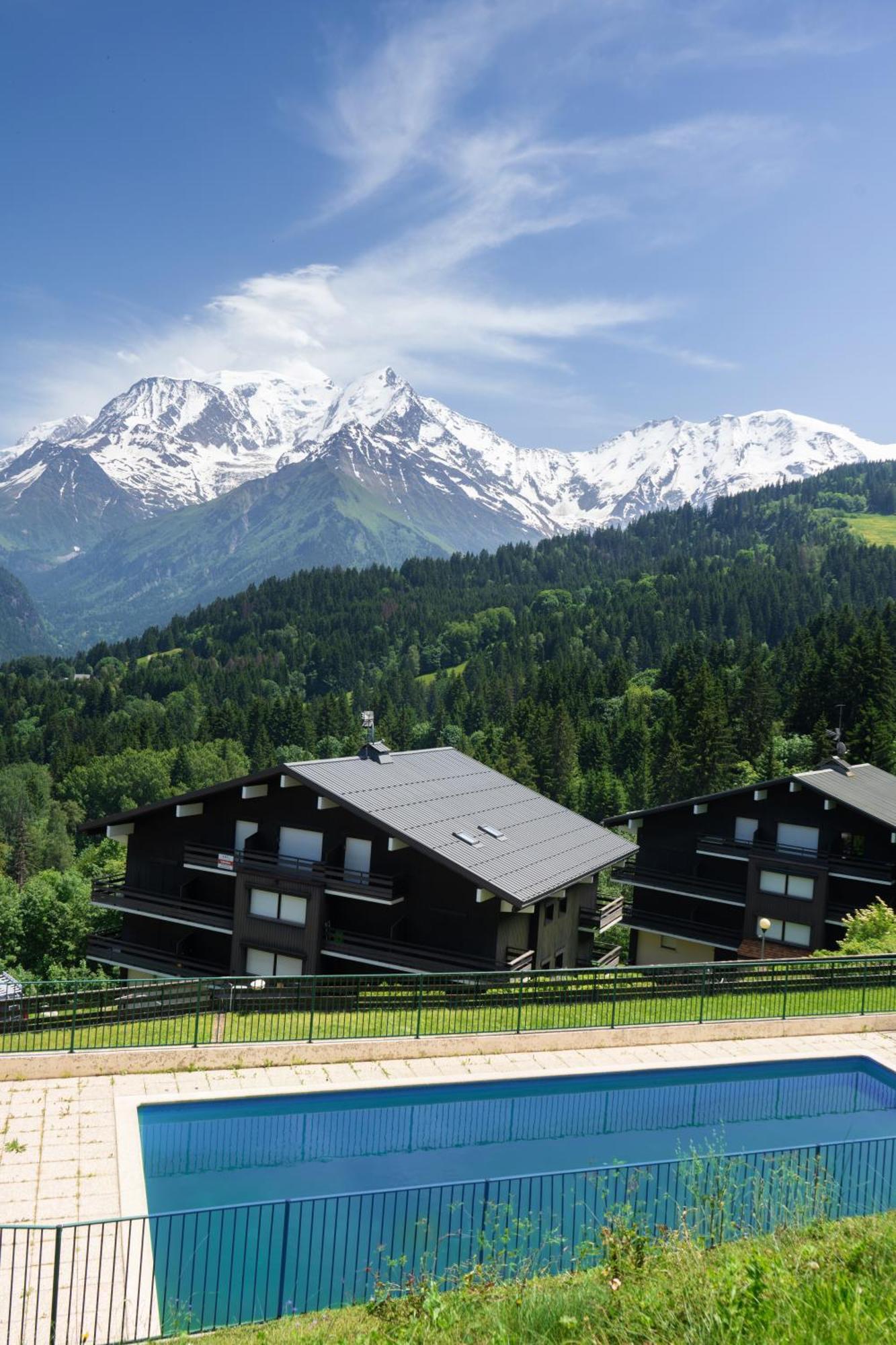 Studio Cabine Au Loup Blanc Avec Vue Mont Blanc Saint-Gervais-les-Bains Ngoại thất bức ảnh